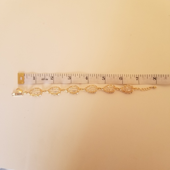 INC bracelet in gold-tone and crystals - Picture 3 of 3